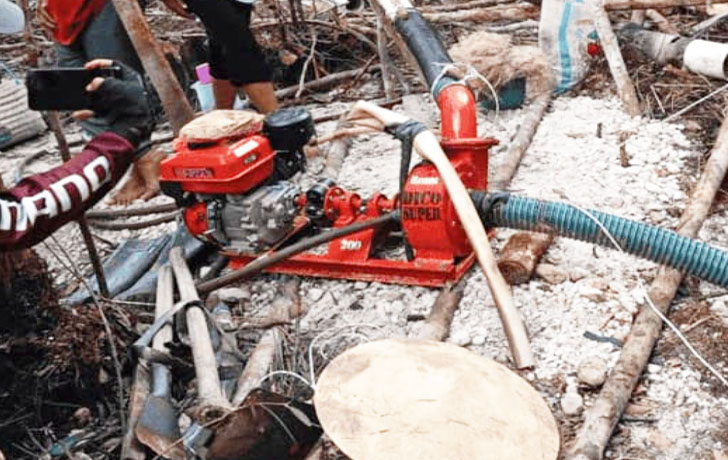 PETI Brutal di Ujung Said: Tambang Ilegal Jalan Terus, Hukum Tak Bergigi Diinfokan PETI memiliki 21 unit mesin sedot, padahal kenyataannya ada sekitar 79 unit.