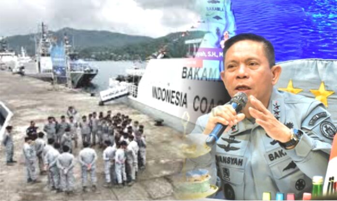 Kepala Bakamla RI, Laksdya TNI Dr. Irvansyah, S.H., M.Tr.Opsla, melaksanakan kunjungan kerja ke Manado dan memberikan pengarahan kepada jajaran zona tengah.